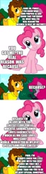 Size: 500x1907 | Tagged: safe, edit, edited screencap, screencap, character:cheese sandwich, character:pinkie pie, species:pony, ship:cheesepie, episode:the last laugh, g4, my little pony: friendship is magic, comic, fanfic art, female, good end, implied carrot cake, implied cup cake, implied princess cadance, implied shining armor, male, screencap comic, shipping, straight