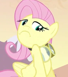Size: 243x276 | Tagged: safe, edit, edited screencap, screencap, character:fluttershy, episode:hurricane fluttershy, g4, my little pony: friendship is magic, frown, inverted mouth, not bad, reaction image