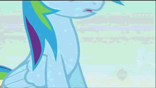 Size: 640x360 | Tagged: dead source, safe, edit, edited screencap, screencap, character:rainbow dash, species:pegasus, species:pony, episode:the mysterious mare do well, g4, my little pony: friendship is magic, animated, caption, female, flying, gif, hoofy-kicks, hub logo, image macro, mare, meme, out of context, rearing, sexy, solo, subtitles, text, wings