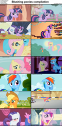 Size: 1282x2590 | Tagged: safe, edit, edited screencap, screencap, character:apple bloom, character:applejack, character:fluttershy, character:mare do well, character:princess cadance, character:rainbow dash, character:rarity, character:twilight sparkle, species:alicorn, species:bird, species:earth pony, species:pegasus, species:pony, species:unicorn, episode:a canterlot wedding, episode:boast busters, episode:call of the cutie, episode:dragonshy, episode:green isn't your color, episode:secret of my excess, episode:suited for success, episode:the last roundup, episode:the mysterious mare do well, episode:the super speedy cider squeezy 6000, episode:the ticket master, episode:winter wrap up, g4, my little pony: friendship is magic, adorabloom, blush sticker, blushing, bow, caption, compilation, cs captions, cute, cutedance, dashabetes, female, filly, floppy ears, foal, hair bow, jackabetes, jewelry, mare, raribetes, regalia, shyabetes, smiling, text, twiabetes