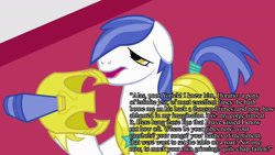 Size: 1280x720 | Tagged: safe, edit, edited screencap, screencap, species:earth pony, species:pony, armor, captioned, hamlet, helmet, male, monologue, quote, royal guard, shakespeare, solo, speech, stallion