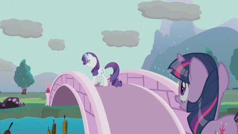 Size: 480x270 | Tagged: safe, edit, edited screencap, screencap, character:rarity, character:twilight sparkle, animated