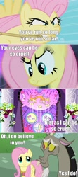 Size: 720x1626 | Tagged: safe, edit, edited screencap, screencap, character:discord, character:fluttershy, ship:discoshy, episode:keep calm and flutter on, episode:stare master, episode:the return of harmony, g4, my little pony: friendship is magic, comic, david bowie, element of kindness, female, image macro, labyrinth, male, screencap comic, shipping, song reference, stained glass, straight, within you
