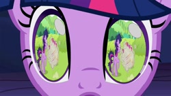 Size: 1024x576 | Tagged: safe, edit, edited screencap, screencap, character:apple bloom, character:scootaloo, character:sweetie belle, character:twilight sparkle, species:pegasus, species:pony, episode:friendship is magic, episode:lesson zero, g4, my little pony: friendship is magic, ball of violence, cutie mark crusaders, dust cloud, eyes, remember when you were a complete jerk, want it need it