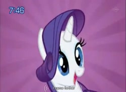 Size: 639x467 | Tagged: safe, edit, edited screencap, screencap, character:rarity, species:pony, species:unicorn, episode:friendship is magic, g4, my little pony: friendship is magic, caption, female, i came, implied orgasm, mare, solo, youtube caption