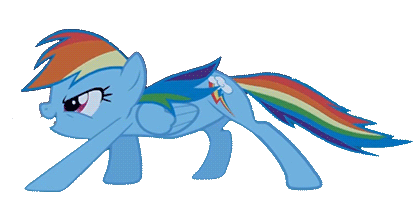 Size: 414x199 | Tagged: safe, edit, edited screencap, screencap, character:rainbow dash, episode:friendship is magic, g4, my little pony: friendship is magic, animated, background removed, cute, dashabetes, female, sneaking, sneaky, solo