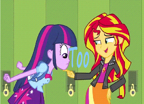 Size: 550x400 | Tagged: safe, edit, edited screencap, screencap, character:sunset shimmer, character:twilight sparkle, equestria girls:equestria girls, g4, my little pony: equestria girls, my little pony:equestria girls, animated, duo, mortal kombat