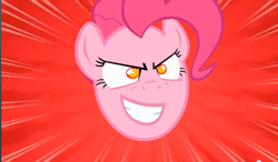 Size: 814x474 | Tagged: safe, edit, edited screencap, screencap, character:pinkie pie, episode:the last roundup, g4, my little pony: friendship is magic, female, inverted mouth, pinkie promise, rapeface, solo