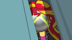 Size: 384x215 | Tagged: safe, edit, edited screencap, screencap, character:sunset shimmer, equestria girls:equestria girls, g4, my little pony: equestria girls, my little pony:equestria girls, shimmer peekaboo, xbox, xbox one