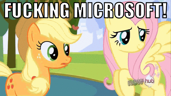 Size: 576x324 | Tagged: safe, edit, edited screencap, screencap, character:applejack, character:fluttershy, episode:keep calm and flutter on, g4, my little pony: friendship is magic, all new, animated, cute, duckface, hub logo, image macro, it's not worth it, pouting, reaction image, text, vulgar, xbox one