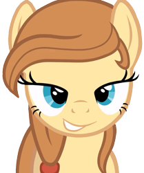 Size: 663x794 | Tagged: safe, edit, edited screencap, screencap, oc, oc only, oc:cream heart, species:earth pony, species:pony, female, mare, not a vector, simple background, solo, teeth, transparent background