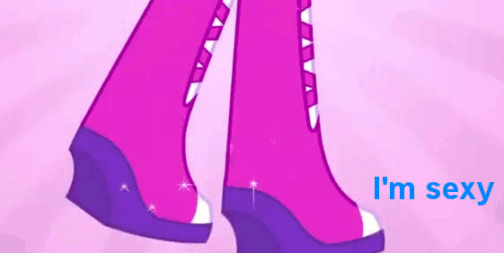 Size: 561x282 | Tagged: safe, edit, edited screencap, screencap, character:twilight sparkle, equestria girls:equestria girls, g4, my little pony: equestria girls, my little pony:equestria girls, animated, boots, fall formal outfits, female, high heel boots, lidded eyes, solo, sparkles, text, twilight ball dress