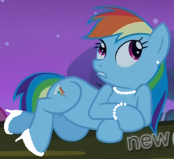 Size: 464x425 | Tagged: safe, edit, screencap, character:rainbow dash, 1000 hours in ms paint, bracelet, earring, female, high heels, ms paint, necklace, rainbow dash always dresses in style, solo