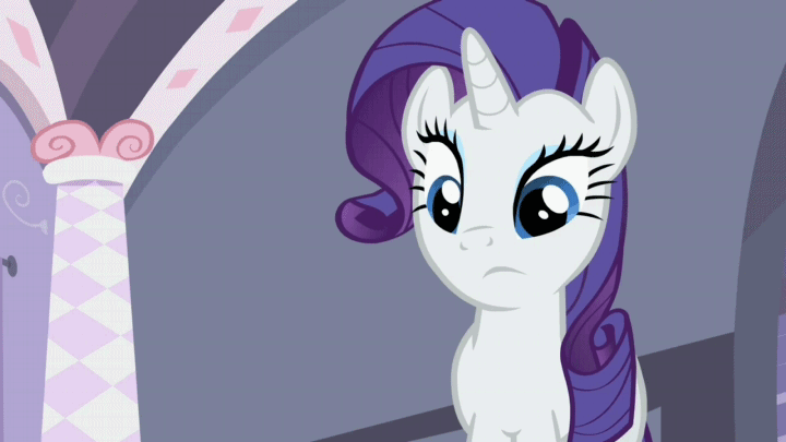 Size: 720x405 | Tagged: safe, edit, edited screencap, screencap, character:rarity, character:sweetie belle, episode:sisterhooves social, g4, my little pony: friendship is magic, animated, duo, image macro