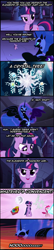 Size: 430x1984 | Tagged: safe, edit, edited screencap, screencap, character:discord, character:nightmare moon, character:pinkie pie, character:princess luna, character:sunset shimmer, character:tree of harmony, character:twilight sparkle, episode:friendship is magic, episode:princess twilight sparkle, g4, my little pony: friendship is magic, castle of the royal pony sisters, comic, parody, sad but true, tree of harmony, truth