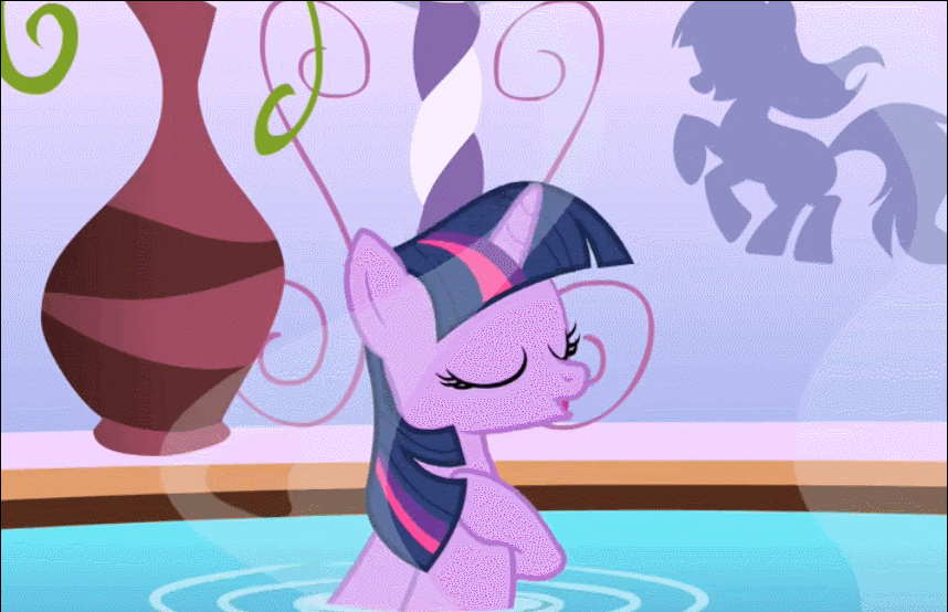 Size: 858x554 | Tagged: safe, edit, edited screencap, screencap, character:twilight sparkle, episode:green isn't your color, episode:lesson zero, g4, my little pony: friendship is magic, animated, atomic rainboom, boom, death, explosion, female, pinkie promise, rainbow nuke, self-destruct, self-destruct button, solo