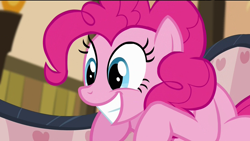 Size: 1920x1080 | Tagged: safe, edit, screencap, character:pinkie pie, episode:pinkie apple pie, g4, my little pony: friendship is magic, female, happy, solo