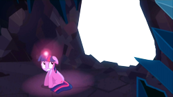Size: 1920x1080 | Tagged: safe, edit, edited screencap, screencap, character:twilight sparkle, episode:a canterlot wedding, g4, my little pony: friendship is magic, cave, cave meme, crystal caverns, exploitable, exploitable meme, light spell, meme, template