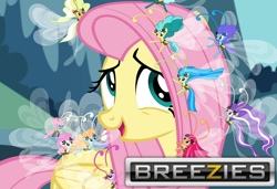 Size: 700x479 | Tagged: safe, edit, edited screencap, screencap, character:fluttershy, character:seabreeze, species:breezies, episode:it ain't easy being breezies, g4, my little pony: friendship is magic, brazzers, parody, pun