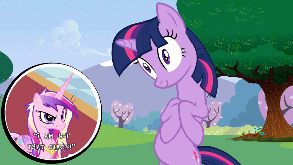 Size: 960x540 | Tagged: safe, edit, screencap, character:princess cadance, character:twilight sparkle, episode:a canterlot wedding, g4, my little pony: friendship is magic, animated