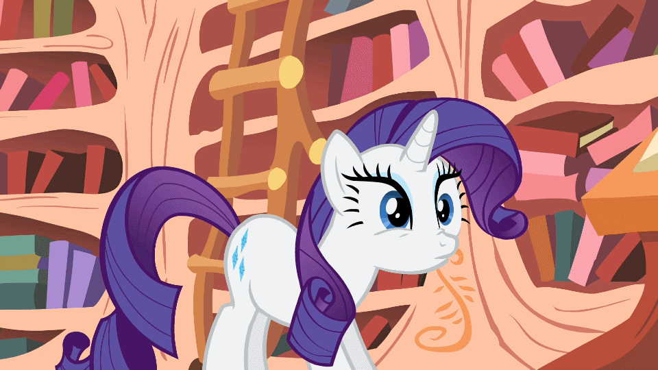 Size: 960x540 | Tagged: safe, edit, edited screencap, screencap, character:princess celestia, character:rarity, episode:look before you sleep, g4, my little pony: friendship is magic, animated, text