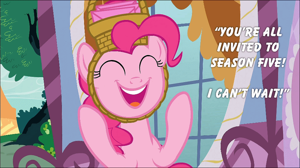 Size: 960x540 | Tagged: safe, edit, screencap, character:pinkie pie, episode:party of one, g4, my little pony: friendship is magic, season 5, animated, basket hat, clothing, female, hat, solo
