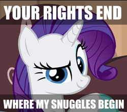 Size: 1228x1080 | Tagged: safe, edit, edited screencap, screencap, character:rarity, dreamworks face, edited edit, female, image macro, imma snuggle you, looking at you, meme, mouthpiece, parody, raised eyebrow, smiling, social justice, solo