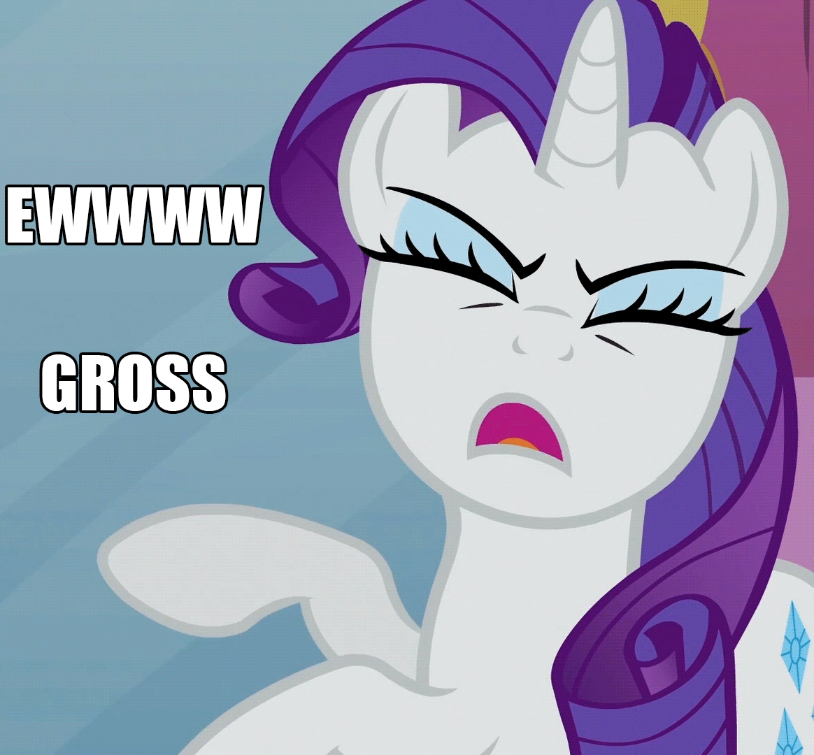 Size: 1164x1080 | Tagged: safe, edit, edited screencap, screencap, character:rarity, episode:swarm of the century, g4, my little pony: friendship is magic, animated, cropped, eyes closed, female, hoofy-kicks, loop, reaction image, solo