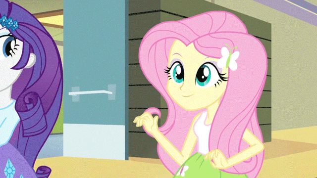 Size: 640x360 | Tagged: safe, edit, edited screencap, screencap, character:fluttershy, character:pinkie pie, character:rarity, equestria girls:rainbow rocks, g4, my little pony: equestria girls, my little pony:equestria girls, animated, cartoon physics, face stealer, no face, parody, poster