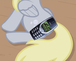 Size: 937x748 | Tagged: safe, edit, edited screencap, screencap, character:derpy hooves, species:pegasus, species:pony, episode:the last roundup, g4, my little pony: friendship is magic, cellphone, female, mare, nokia