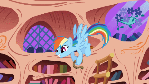 Size: 480x270 | Tagged: safe, edit, screencap, character:rainbow dash, episode:the ticket master, g4, my little pony: friendship is magic, animated, rusty horseshoe