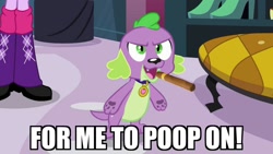 Size: 1024x576 | Tagged: safe, edit, edited screencap, screencap, character:spike, character:twilight sparkle, species:dog, my little pony:equestria girls, cigar, image macro, meme, spike the dog, triumph the insult comic dog