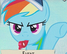 Size: 224x180 | Tagged: safe, edit, edited screencap, screencap, character:rainbow dash, episode:hurricane fluttershy, g4, my little pony: friendship is magic, baseball cap, blowing, ccg, clothing, coach, cropped, gotta go fast, hat, rainbow dashs coaching whistle, whistle
