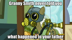 Size: 960x540 | Tagged: safe, edit, edited screencap, screencap, species:earth pony, species:pony, episode:bloom and gloom, g4, my little pony: friendship is magic, cropped, crossover, darth vader, image macro, max raid, meme, pest control pony, pest pony, reference, solo, star wars