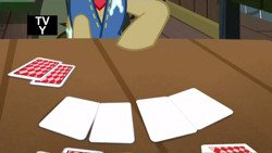 Size: 1280x720 | Tagged: safe, edit, screencap, character:sheriff silverstar, episode:appleoosa's most wanted, g4, my little pony: friendship is magic, card, exploitable, playing card, template