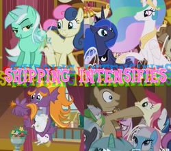 Size: 600x530 | Tagged: safe, edit, edited screencap, screencap, character:bon bon, character:bulk biceps, character:button mash, character:cheerilee, character:doctor whooves, character:hayseed turnip truck, character:horte cuisine, character:jeff letrotski, character:lotus blossom, character:lyra heartstrings, character:pound cake, character:princess cadance, character:princess celestia, character:princess luna, character:roseluck, character:ruby pinch, character:shining armor, character:steven magnet, character:sweetie drops, character:thunderlane, character:time turner, species:pony, episode:slice of life, g4, my little pony: friendship is magic, adorabon, bulkabetes, caption, cute, cuteluck, doctorbetes, implied incest, magnetbetes, male, meme, meta, shipping fuel, stallion, text, x intensifies