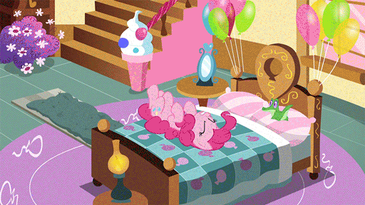 Size: 512x288 | Tagged: safe, edit, edited screencap, screencap, character:berry punch, character:berryshine, character:cherry berry, character:cherry jubilee, character:gummy, character:pinkie pie, character:princess cadance, character:snowbutt mctwinkles, character:steamer, species:sheep, episode:party pooped, g4, my little pony: friendship is magic, animated, bed, big no, dodge junction, epic, eyes closed, friendship express, frown, grin, helmet, manehattan, montage, no, on back, open mouth, reversed, screaming, sled, smiling, snow, squee, sugarcube corner, walking, wide eyes, yakyakistan, yeti