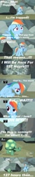 Size: 843x4190 | Tagged: safe, edit, edited screencap, screencap, character:rainbow dash, character:tank, episode:may the best pet win, g4, my little pony: friendship is magic, ..., 127 hours, boulder, comic, duo, parody, screencap comic, tortoise, trapped, tv rating, tv-y