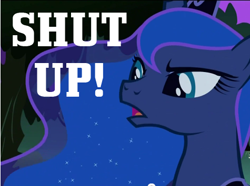 Size: 475x354 | Tagged: safe, edit, edited screencap, screencap, character:princess luna, species:alicorn, species:pony, episode:luna eclipsed, g4, my little pony: friendship is magic, caption, female, image macro, mare, reaction image, solo, text