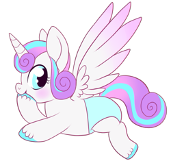 Size: 519x488 | Tagged: safe, artist:lulubell, character:princess flurry heart, spoiler:s06, diaper, female, simple background, solo, transparent background, unshorn fetlocks