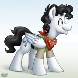 Size: 1064x1064 | Tagged: safe, artist:bcpony, character:starry eyes, background pony, clothing, solo