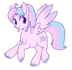 Size: 650x636 | Tagged: safe, artist:lulubell, oc, oc only, oc:honolulu sunset, species:pegasus, species:pony, ahoge, cute, female, mare, simple background, solo, transparent background, unshorn fetlocks
