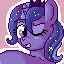 Size: 64x64 | Tagged: safe, artist:lulubell, oc, oc only, ask moonlight eve, icon, pixel art