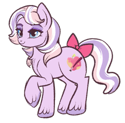 Size: 521x511 | Tagged: safe, artist:lulubell, oc, oc only, oc:pink lady, parent:apple bloom, parent:diamond tiara, parents:diamondbloom, species:pony, female, magical lesbian spawn, mare, next generation, offspring, simple background, solo, transparent background