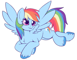 Size: 800x630 | Tagged: safe, artist:lulubell, character:rainbow dash, species:pegasus, species:pony, backwards cutie mark, blep, blushing, cute, dashabetes, female, lying down, mare, silly, simple background, solo, tongue out, transparent background