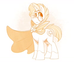 Size: 1720x1440 | Tagged: safe, artist:bcpony, character:sunburst, species:pony, species:unicorn, clothing, glasses, looking at you, male, monochrome, robe, socks (coat marking), solo, stallion, sunburst's glasses, sunburst's robe