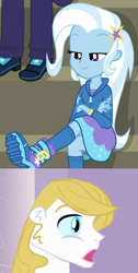 Size: 507x1006 | Tagged: safe, edit, screencap, character:prince blueblood, character:trixie, ship:bluetrix, episode:sock it to me, g4, my little pony: equestria girls, my little pony:equestria girls, spoiler:choose your own ending (season 2), spoiler:eqg series (season 2), equestria girls-ified, female, male, marco dafoy, shipping, straight
