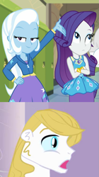 Size: 507x907 | Tagged: safe, edit, screencap, character:prince blueblood, character:rarity, character:trixie, ship:bluetrix, ship:rariblood, episode:sock it to me, g4, my little pony: equestria girls, my little pony:equestria girls, spoiler:choose your own ending (season 2), spoiler:eqg series (season 2), equestria girls-ified, female, male, shipping, straight