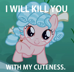 Size: 748x732 | Tagged: safe, edit, edited screencap, screencap, character:cozy glow, species:pegasus, species:pony, episode:the summer sun setback, g4, my little pony: friendship is magic, cozybetes, cropped, cute, female, pure concentrated unfiltered evil of the utmost potency, pure unfiltered evil, solo