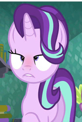 Size: 320x477 | Tagged: safe, edit, edited screencap, screencap, character:starlight glimmer, species:pony, species:unicorn, episode:the crystalling, g4, my little pony: friendship is magic, blushing, cropped, eyes rolling back, female, lip bite, solo